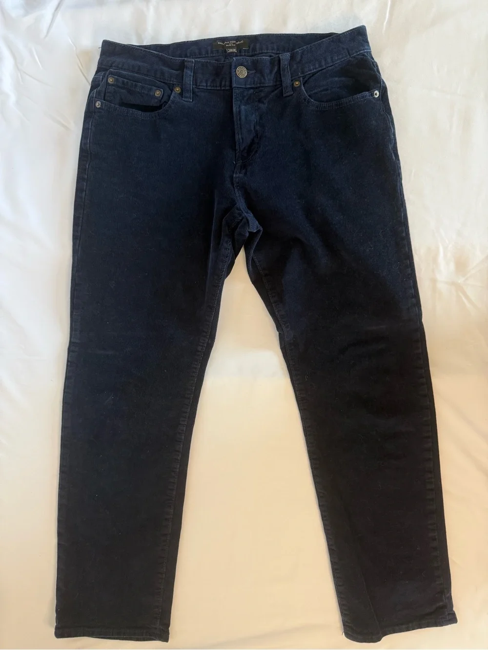 Banana Republic Navy Slim Corduroy Pants